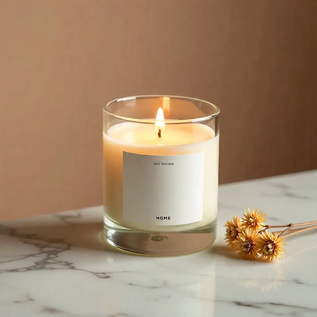 Handgjord aromaljus med varm doft