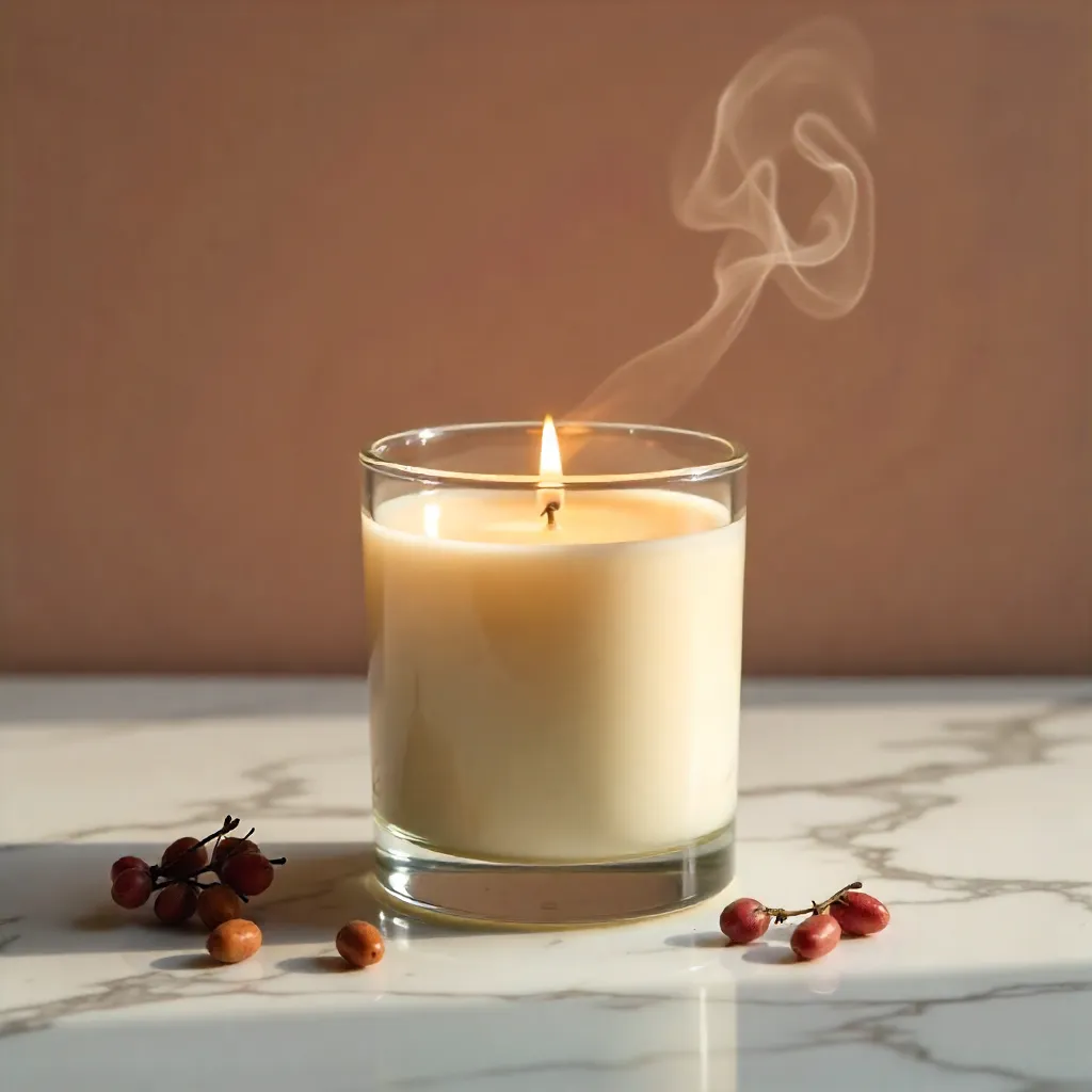 Varm atmosfär med doftljus