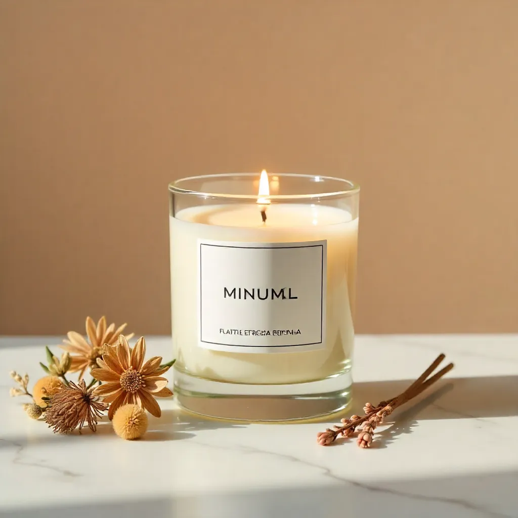 Lavendel aromaljus i medium storlek